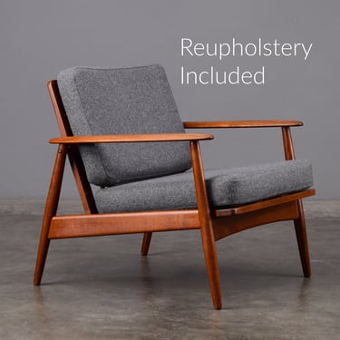 Moreddi Danish Modern Lounge Chair Teak w/ Custom Upholstery 