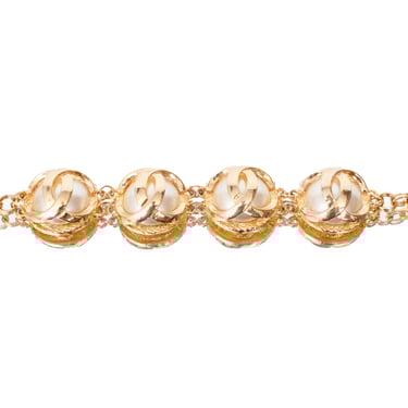 Chanel Costume Pearl CC Bracelet*