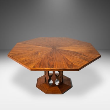 Mid Century Modern Game Table / Kitchenette Table in Walnut by Foster McDavid, USA, c. 1960's 