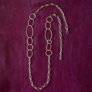 David Yurman Sculpted Oval Link Necklace