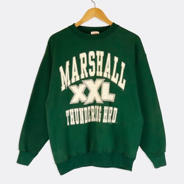 Vintage Marshall Thundering Herd Spell Out Sweatshirt Sz L