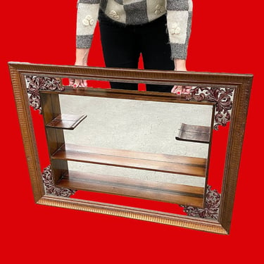 LOCAL PICKUP ONLY ———— Vintage Mirrored Shadow Box // Turner Wall Accessory 
