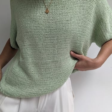 90s Lime Short Sleeve Knit