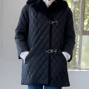 60s Quilted White Stag Parka (S)