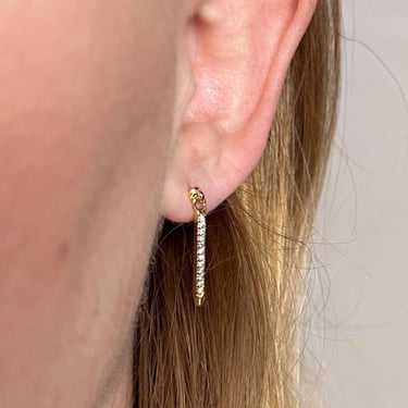 Spear drop earrings