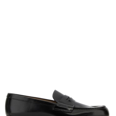 Prada Man Black Leather Loafers