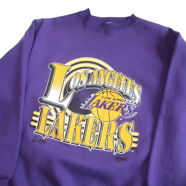 Lakers sweatshirt / Los Angeles Lakers / 1990s Los Angeles Lakers purple crew neck sweatshirt Medium 