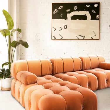 Modern Modular Orange Sofa