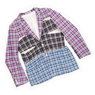 Comme des Garcons Homme Plus S/S 2019 plaid blazer