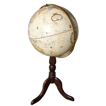 Vintage Replogle World Classic Floor Globe 16" Raised Relief - 36" Tall Stand 