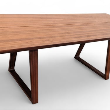 Mid Century Modern Skovby Plank Dining Table 