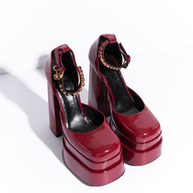 VERSACE Red Platform Marjane Heels (Sz. 36)