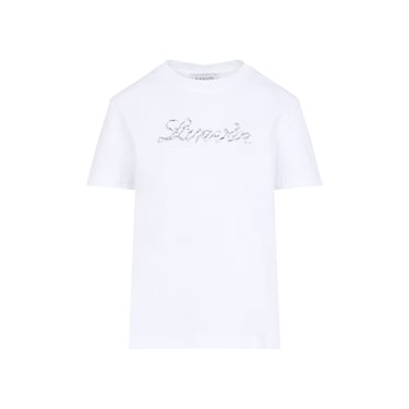 Lanvin Embroidered Script Logo T-Shirt Women