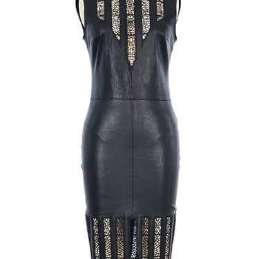 Jitrois Leather Cutout Dress