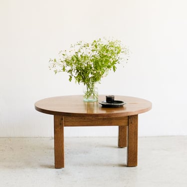 Oak Round Coffee Table