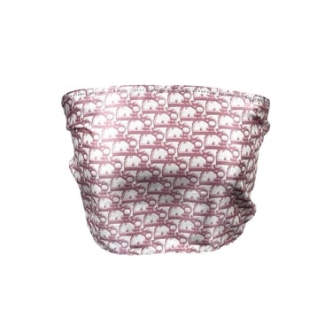 Dior Pink Rhinestone Silk Scarf