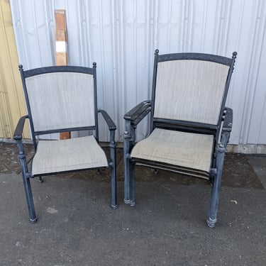 Cast Aluminum Patio Chair Set of 4
