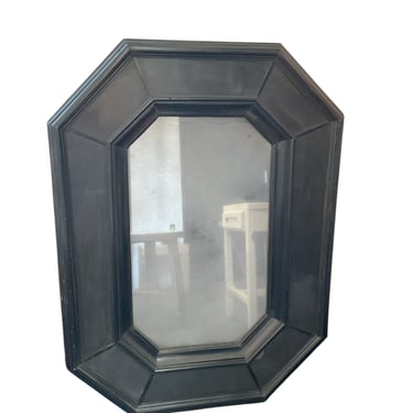 Italian 19th century stone and ebonized wood mirror