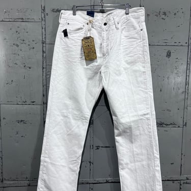 NWT Men's Vintage 90's Polo Ralph Lauren Classic 5 Pocket White Denim Jean 35x30 summer pants classic 867 pants 