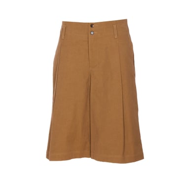 Chloe' Women Shorts Bermuda Wide Leg And High Waist In Cotton
