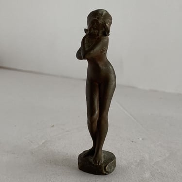 Bronze Shy Nude Women Art Nouveau Letter Wax Seal Stamp 