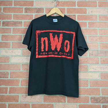 Vintage 90s WWE NWO New World Order ORIGINAL Wrestling Tee - Medium 