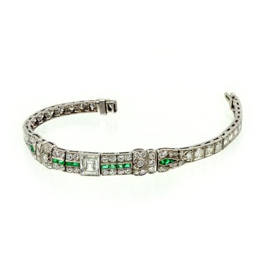 Platinum Bracelet w/ 78 Diamonds, 1920s