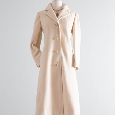 Classic Late 1960's Cashmere Coat From I. Magnin / Medium