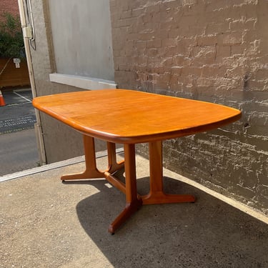 Danish Modern Dining Table w/ One Leaf
