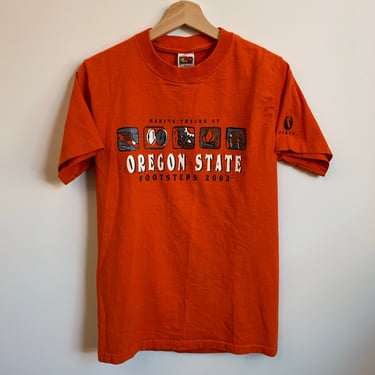 2002 Making Tracks At Oregon State Orange Tee Shirt