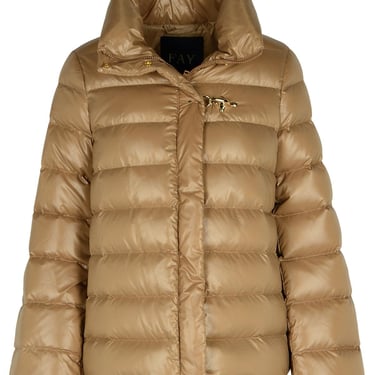 Fay Beige Polyamide Down Jacket Woman