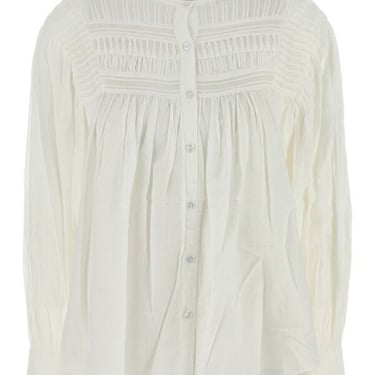 Isabel Marant Etoile Women White Cotton Plalia Blouse