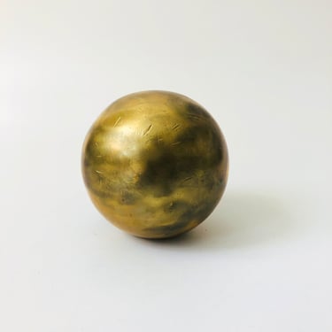 Vintage Brass Sphere 