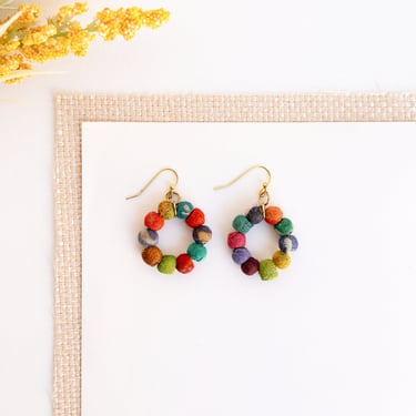 Earrings | Kantha Classic Petite Hoops