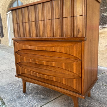 Mid century dresser Danish modern tall chest of drawers mid century modern dresser 