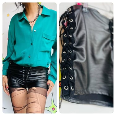 Balmain Black And White Striped Shorts With Jewel | Luosophy