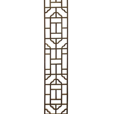 Narrow Long Rectangular Plain Wood Geometric Pattern Wall Panel cs3356E 