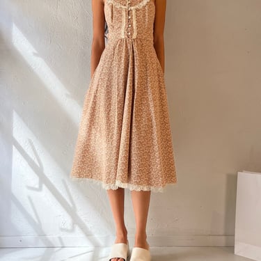 70s 'Gunne Sax' Peasant Dress / Small 