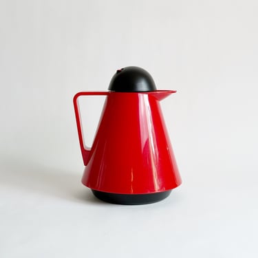 Postmodern Thermal Coffee Carafe by Sylke, Rotpunkt No. 880, Made in West Germany, Vintage 1980's 