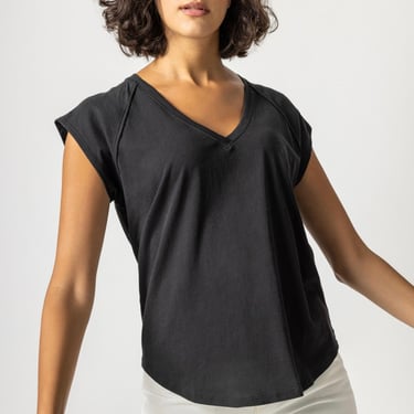 Lilla P | Short Sleeve V-Neck Raglan