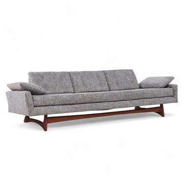 Adrian Pearsall for Craft Associates Mid Century Walnut Gondola Sofa - mcm 