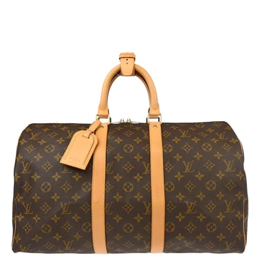 Louis Vuitton 2001 Monogram Keepall 45 Travel Duffle Handbag M41428