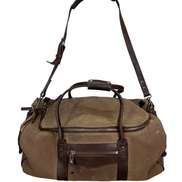 Mission Mercantile Wax Cotton & Leather Duffle Bag
