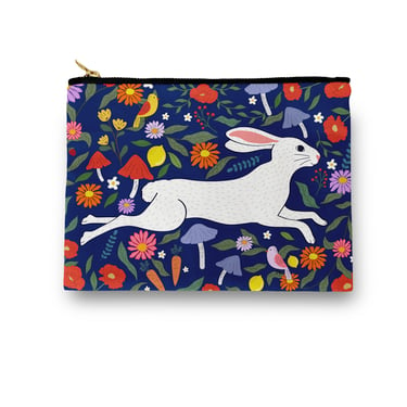 Garden of Bunny Rabbits Cosmetic/ Amenity Bag