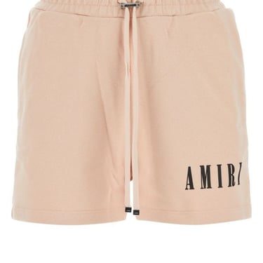 Amiri Woman Pastel Pink Cotton Shorts