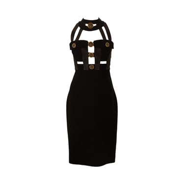 Versace Black 1992 Medusa Bondage Dress | Treasures of NYC - New York, NY |  ATTIC