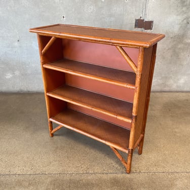 Vintage Bamboo Bookcase