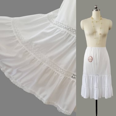 1970s Deadstock Petticoat / Half Slip 70's NOS Skirt Slip 70s Lingerie Size Medium/Large 