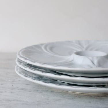 Trio of Vintage Oyster Plates