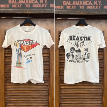 Vintage 1980’s “Beastie Boys” Rock Rap Band Cotton T-Shirt, Pakistan, License to Ill Tour, 80’s Tee Shirt, Vintage Clothing 